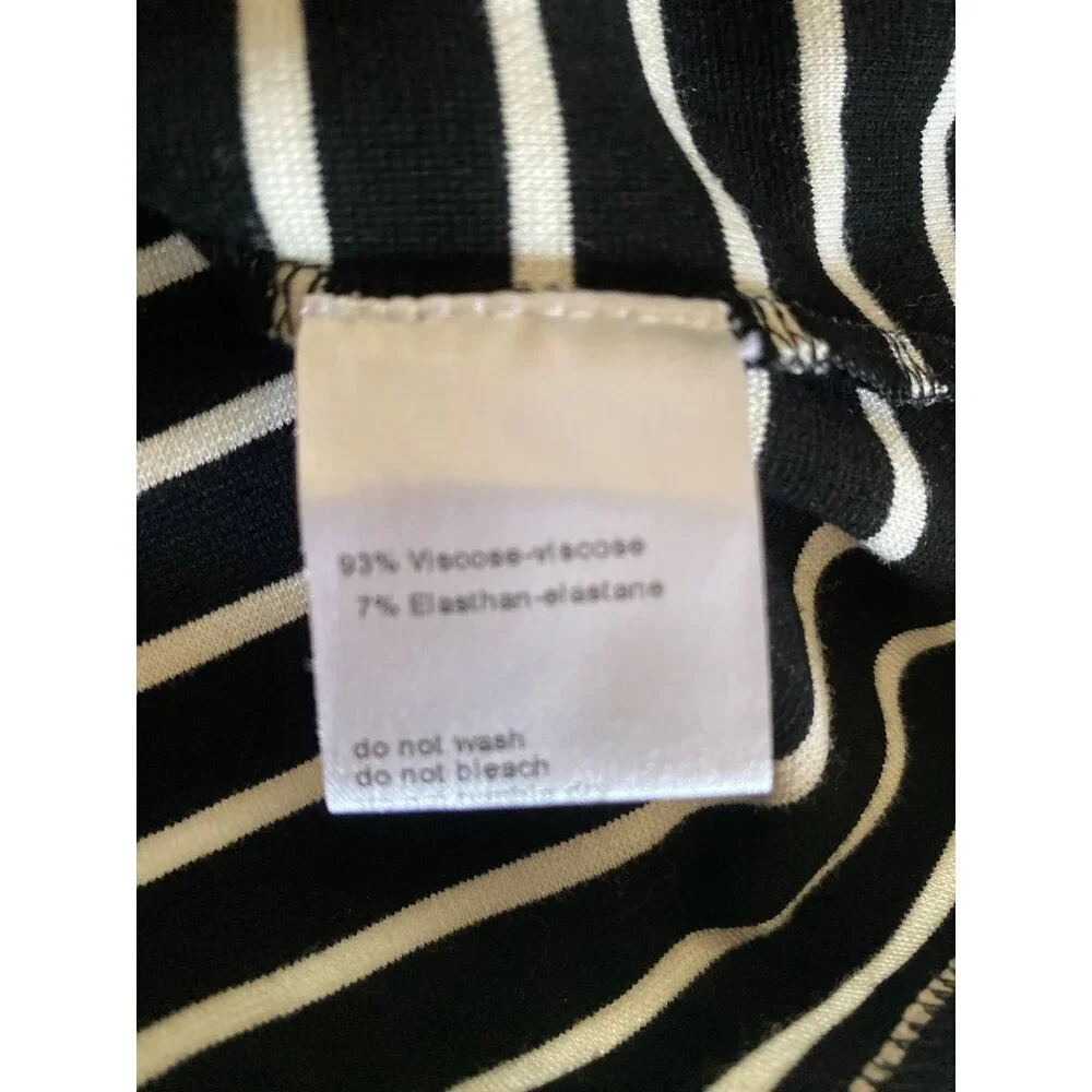 Akris Punto Black and White Short Sleeved Knit Top XS - Picture 4 of 6
